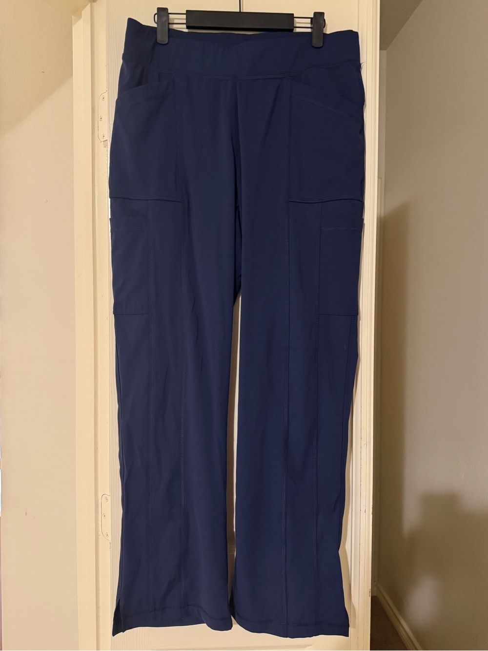 Urbane Navy Cargo Scrub Pants with Side Pockets